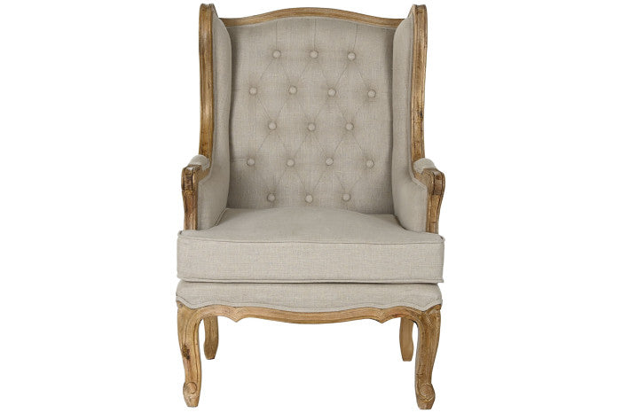 LOUIE XV LINEN ARMCHAIR
