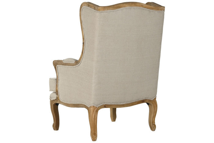 LOUIE XV LINEN ARMCHAIR