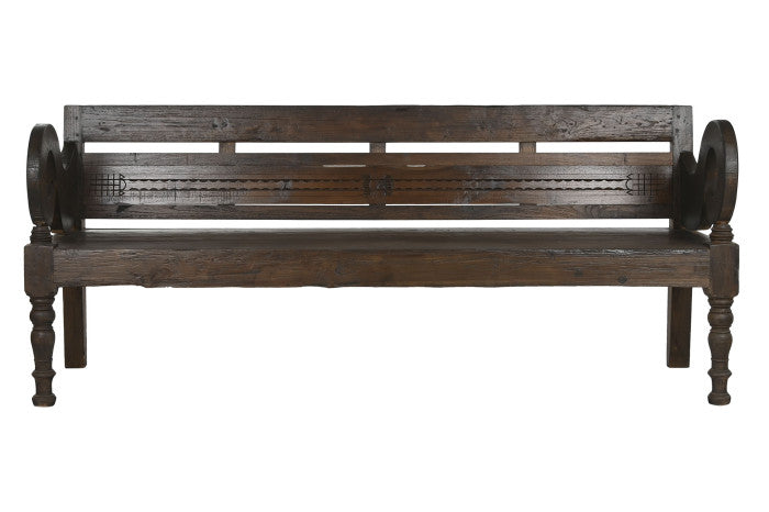 OLD CARVE TEAK BENCH