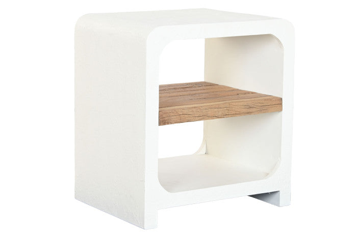 RECYCLED MANGO WOOD BEDSIDE TABLE STRATO