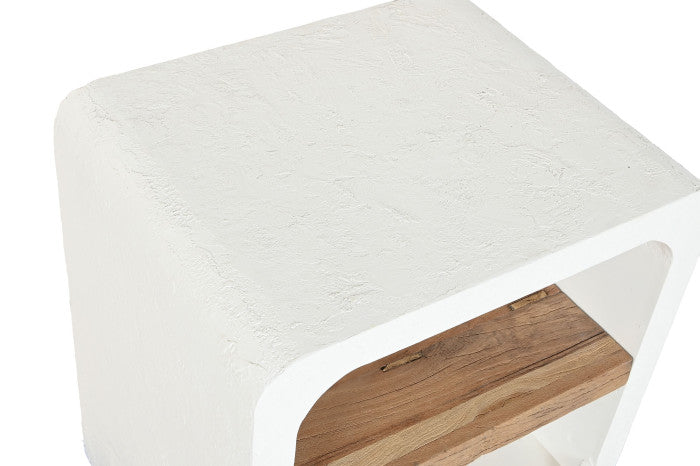 RECYCLED MANGO WOOD BEDSIDE TABLE STRATO