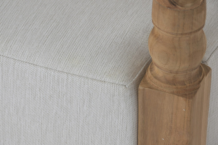 TEAK WOOD ARMCHAIR WITH CUSHION
