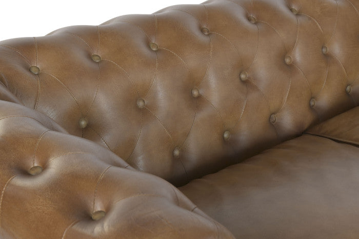 LEATHER SOFA JOHN 190cm