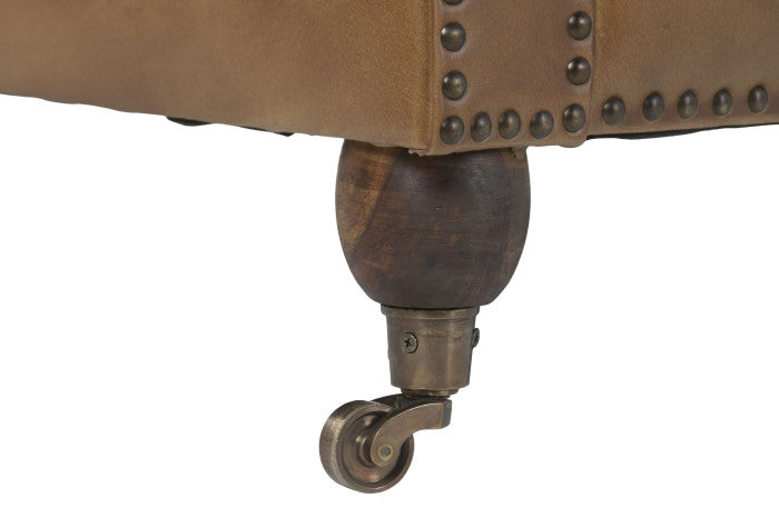 LEATHER SOFA JOHN 190cm