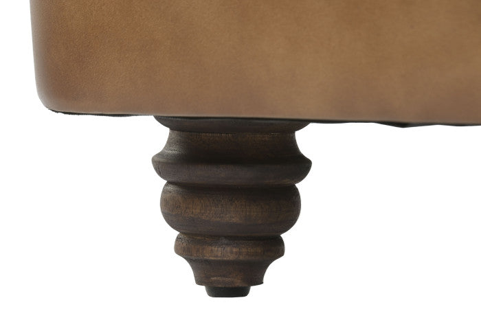 LEATHER SOFA JOHN 190cm