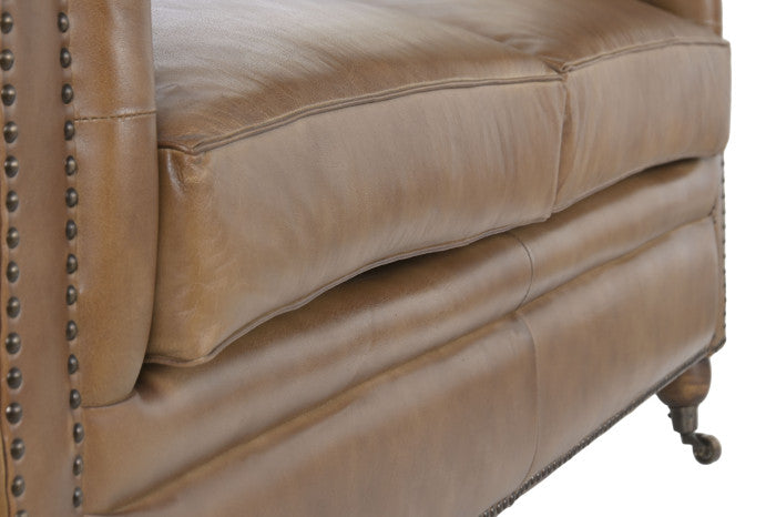 LEATHER SOFA JOHN 190cm