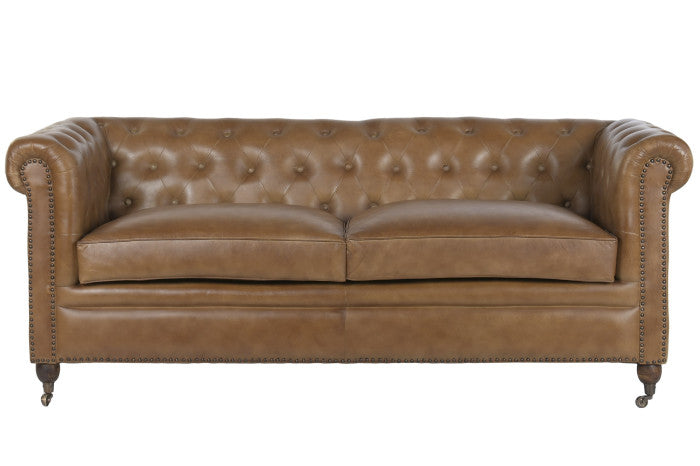 LEATHER SOFA JOHN 190cm