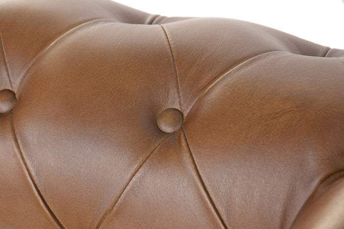 LEATHER SOFA JOHN 148cm