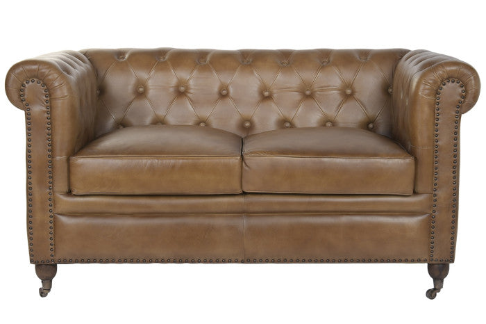 LEATHER SOFA JOHN 148cm