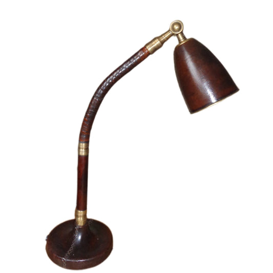 LEATHER TABLE LAMP