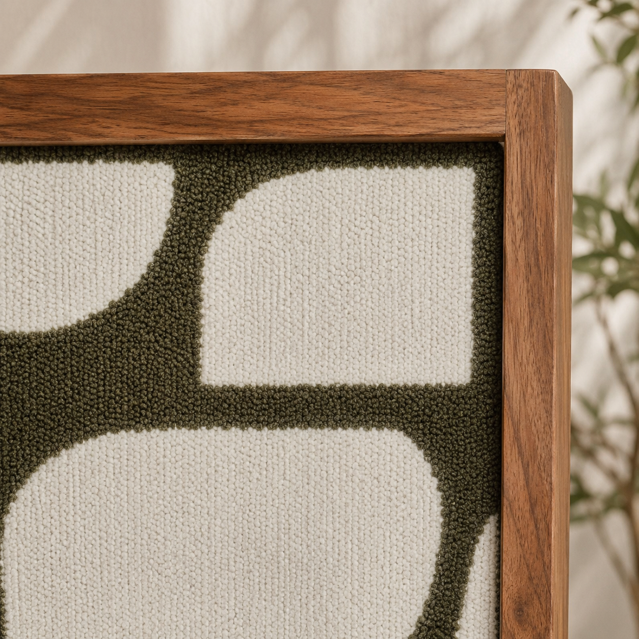 Canvas with Acacia Frame and Cotton