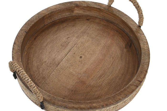 ROPE HANDLE TRAY MANGO 30сm