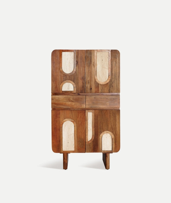 Гардероб от травертин и манго Кло