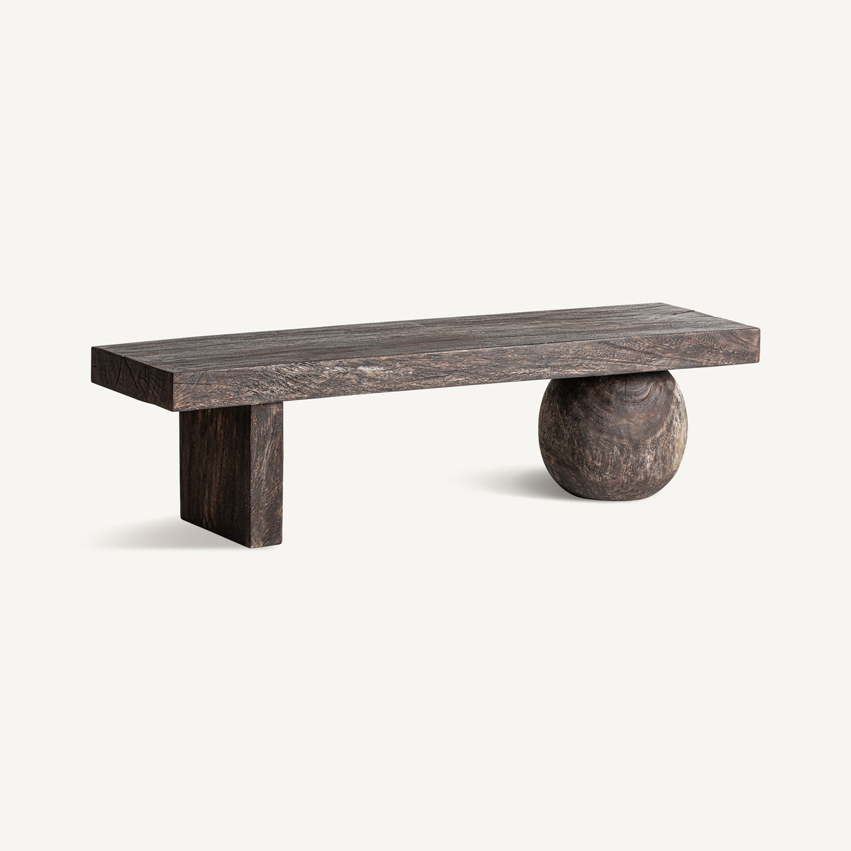 RUSTIC WOOD BENCH LAOEL 150cm