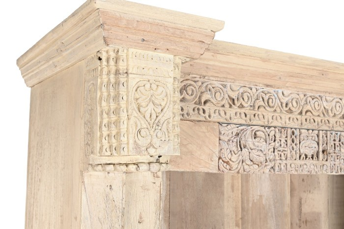 РЪЧНО ИЗРАБОТЕНА УНИКАЛНА ЕТАЖЕРКА ОТ ТИКОВО ДЪРВО 150 см