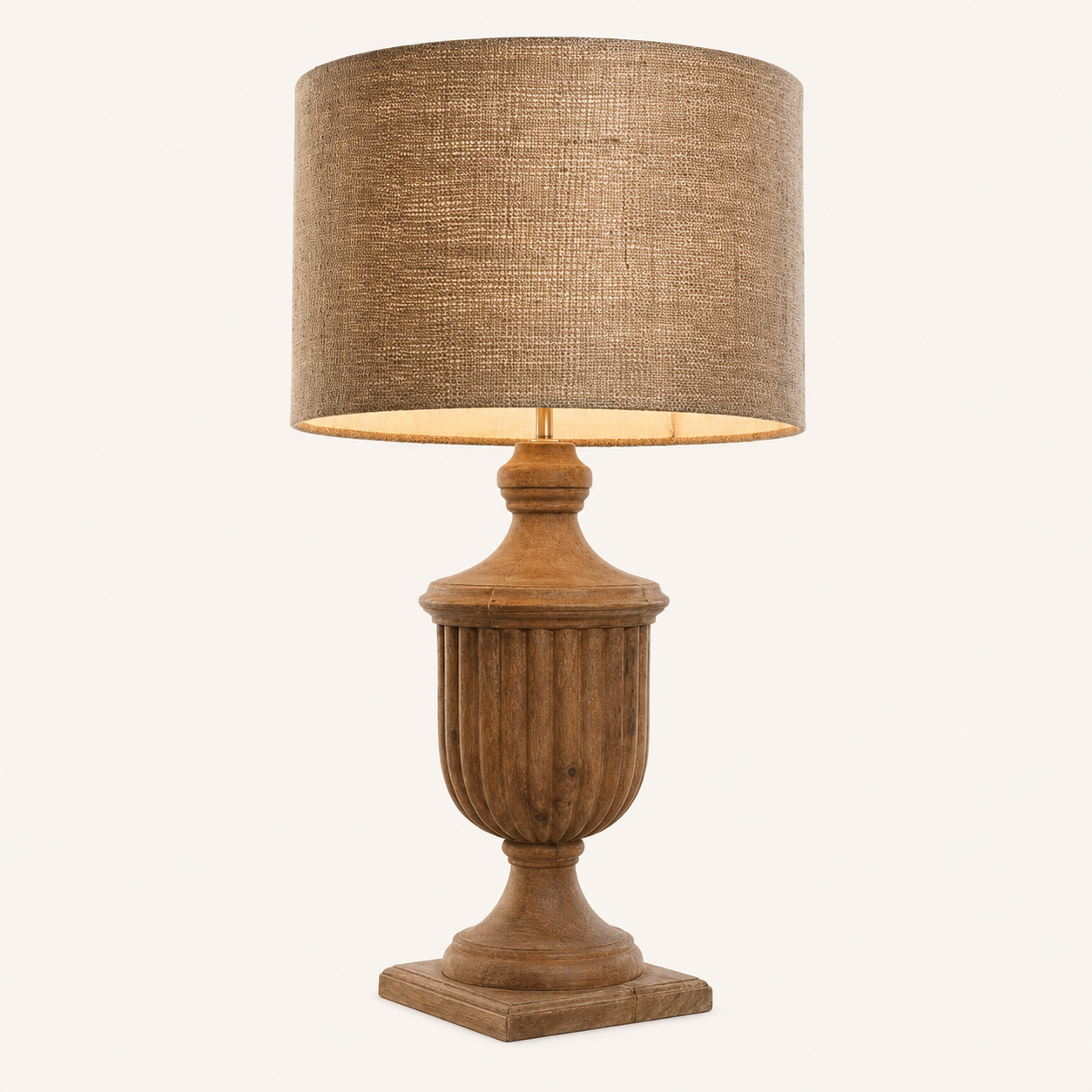 BOHO TABLE WOOD LAMP 86cm