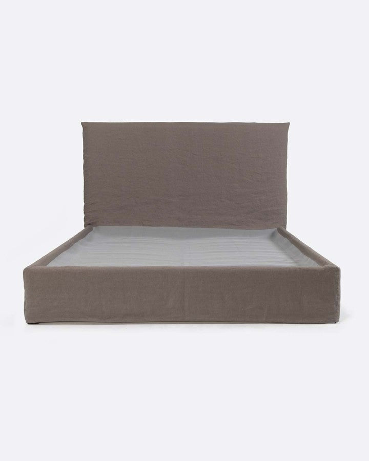 LINEN BED GRAY