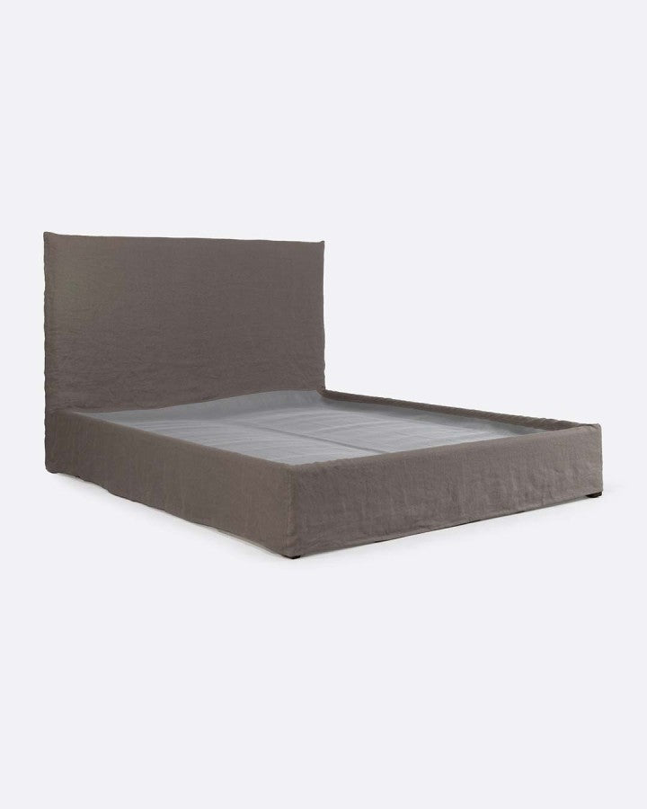 LINEN BED GRAY