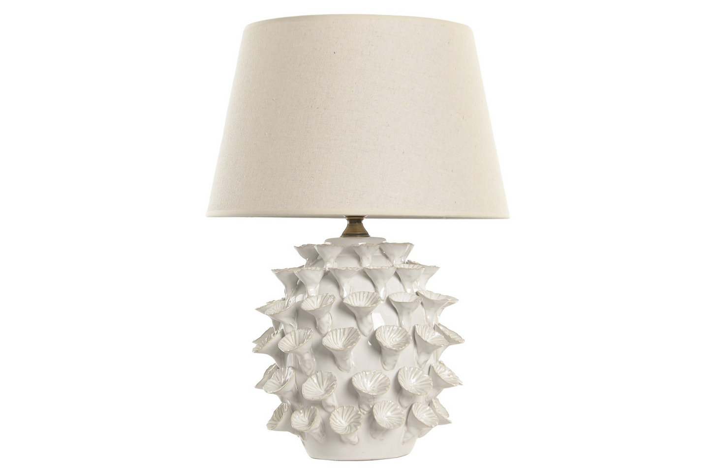 WHITE PORCELAIN&LINEN TABLE LAMP