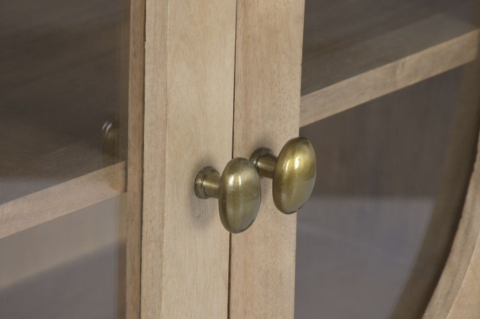 SOLID MANGO WOOD SHOWCASE