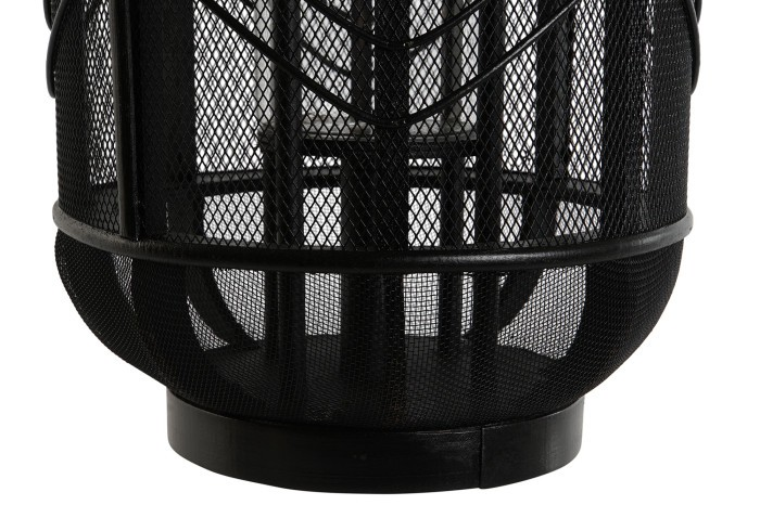 CANDLE HOLDER BLACK METAL
