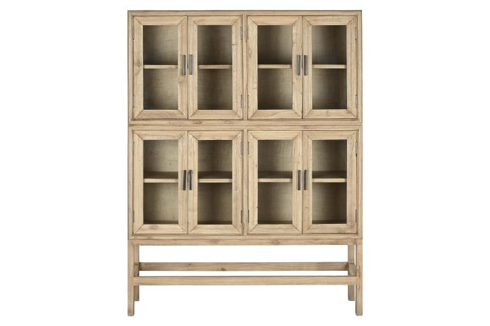 SHOWCASE MINDI WOOD/GLASS /NATURAL COLOR – MonteoConcept