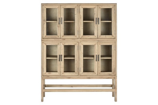 SHOWCASE MINDI WOOD/GLASS /NATURAL COLOR