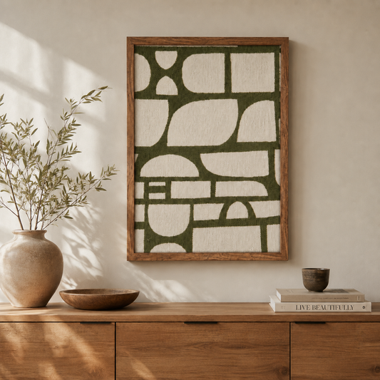 Canvas with Acacia Frame and Cotton