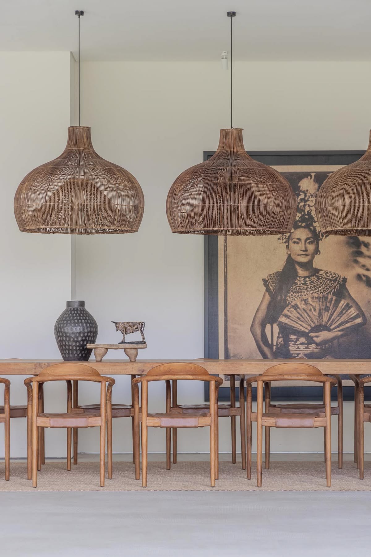 BAMBOO CEIING LAMP 80cm
