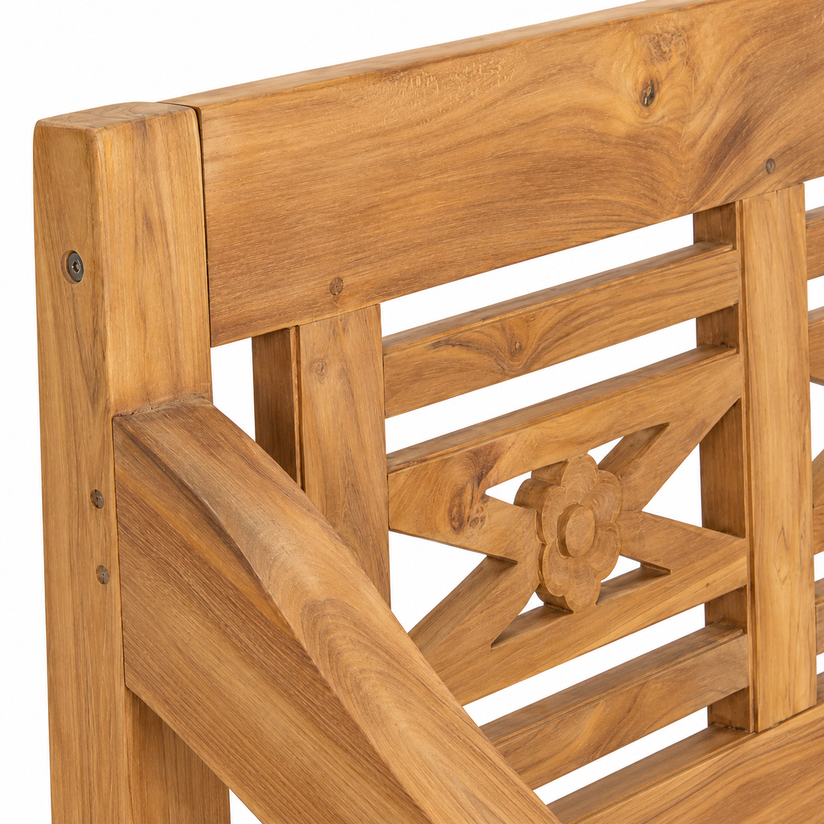 Two-Seater Teak Wood Bench