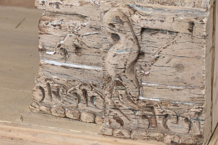 РЪЧНО ИЗРАБОТЕНА УНИКАЛНА ЕТАЖЕРКА ОТ ТИКОВО ДЪРВО 150 см