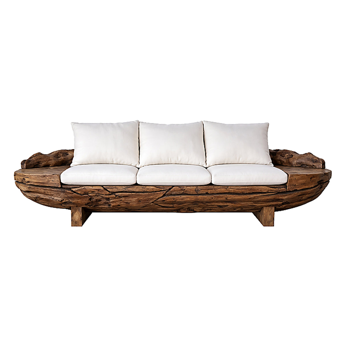 OUTDOOR RECYCLED TEAK WOOD SOFA 270cm