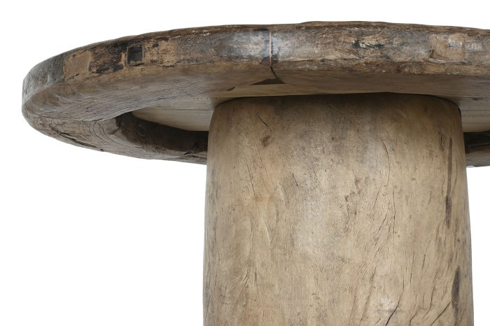 UNIQUE ROUND TEAK WOOD DINING TABLE 110cm
