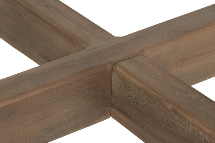 МАСА ЗА ХРАНЕНЕ ОТ РЕЦИКЛИРАНО ТИКОВО ДЪРВО 240 см