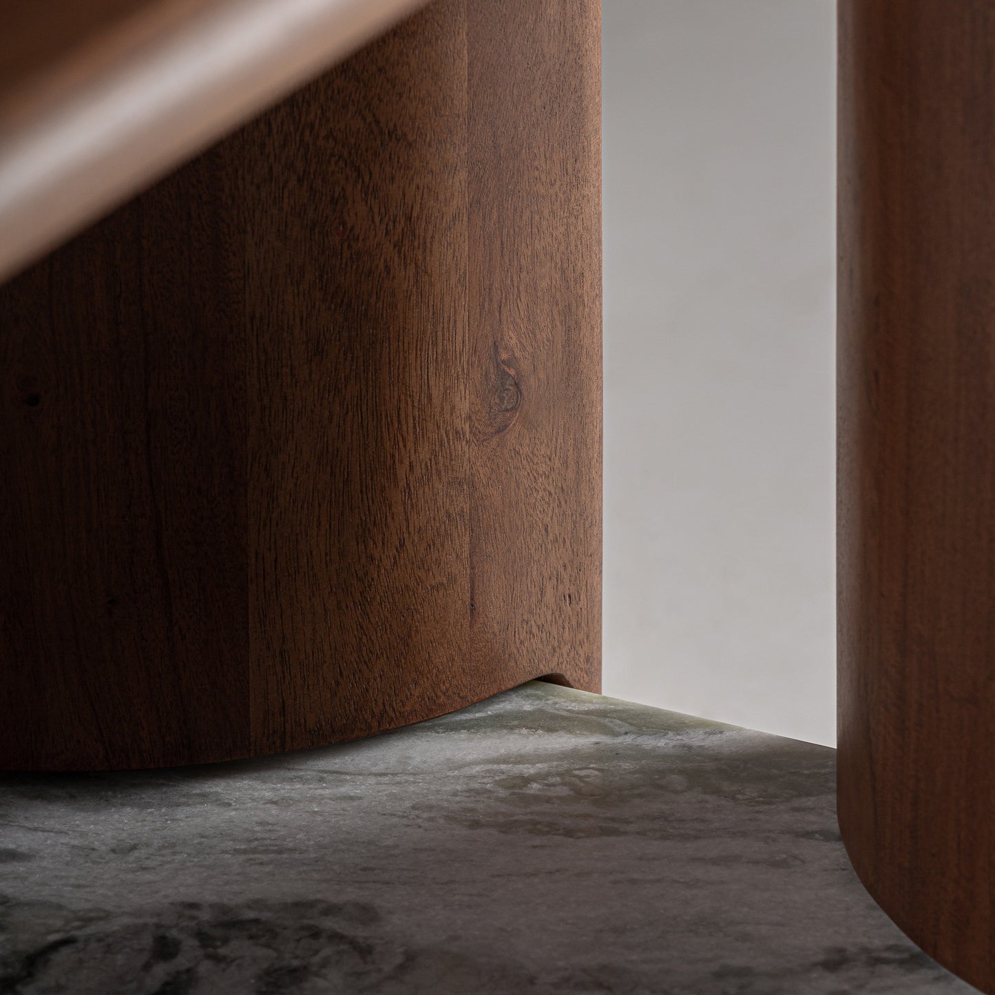 BOOKCASE WITH WOOD AND MARBLE