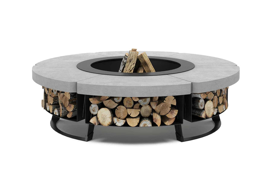 HETTA ROUND CONCRETE FIREPIT 120 Ø CM