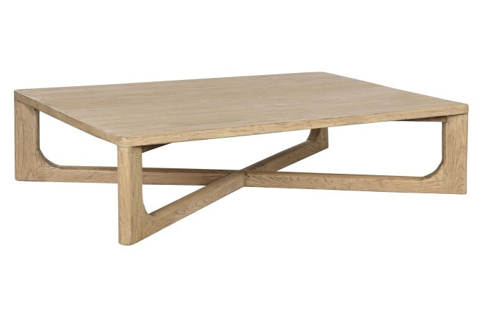 SOLID ELM WOOD COFFEE TABLE OLMA 170 cm