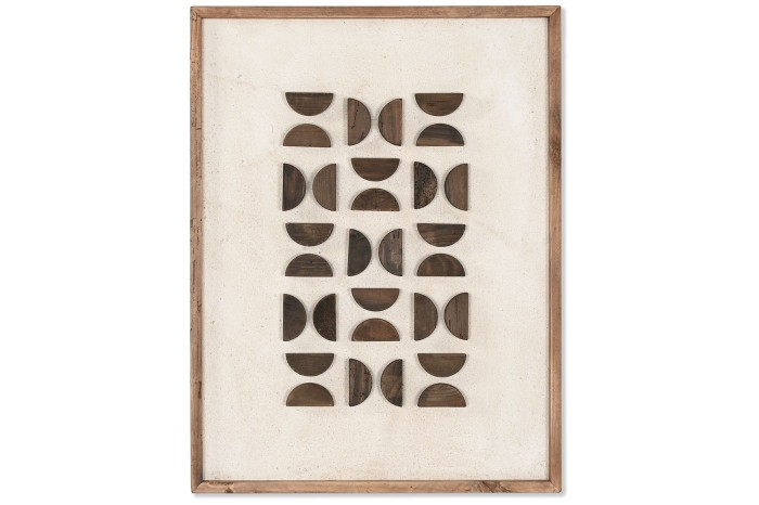 RECYCLED WOOD PINE TREE WALL DECORATION