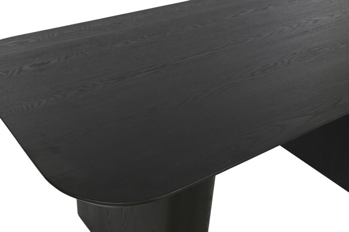 BLACK SPRUSH DINING TABLE NERO 180cm