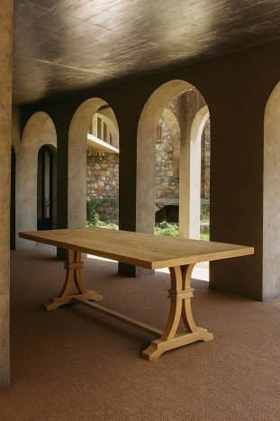 MANGO WOOD DECAPE DINING TABLE 200cm