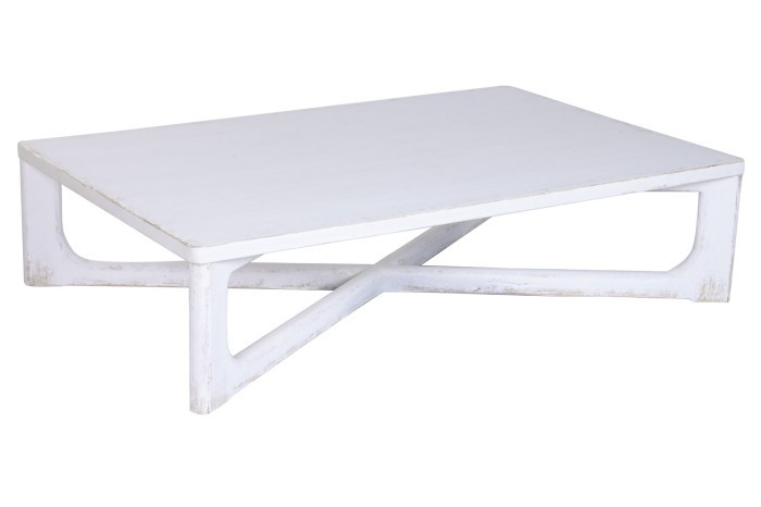 SOLID ELM WOOD COFFEE TABLE OLMA 170 cm