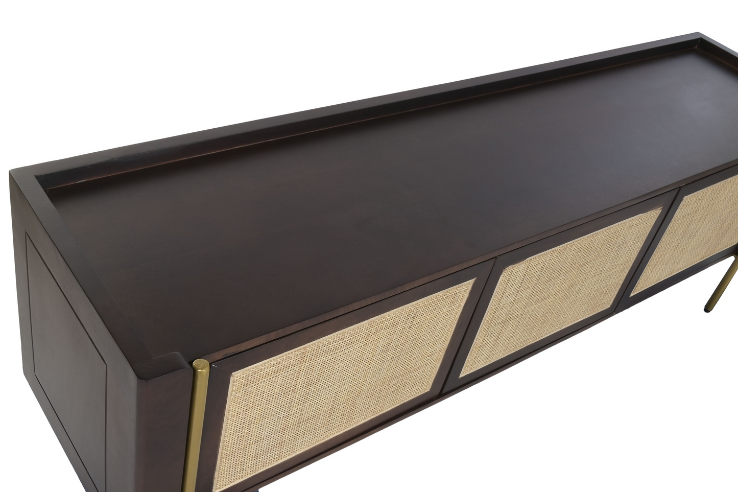 MANGO WOOD TV CABINET DARK BROWN MONTU 160cm