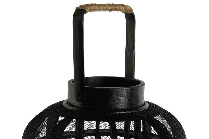CANDLE HOLDER BLACK METAL