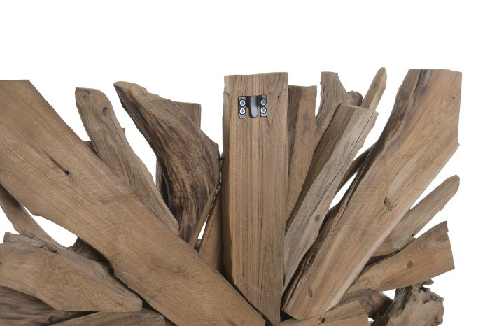 RECYCLE TEAK WOOD WALL LAMP