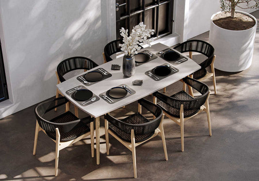 LENYX ANTHRACITE DINING SET