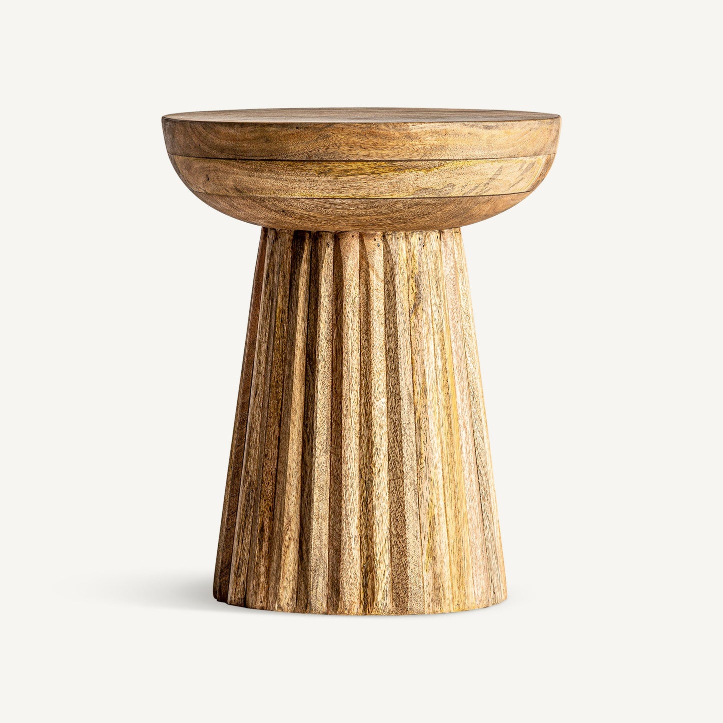PLISSÉ WOOD SIDE TABLE