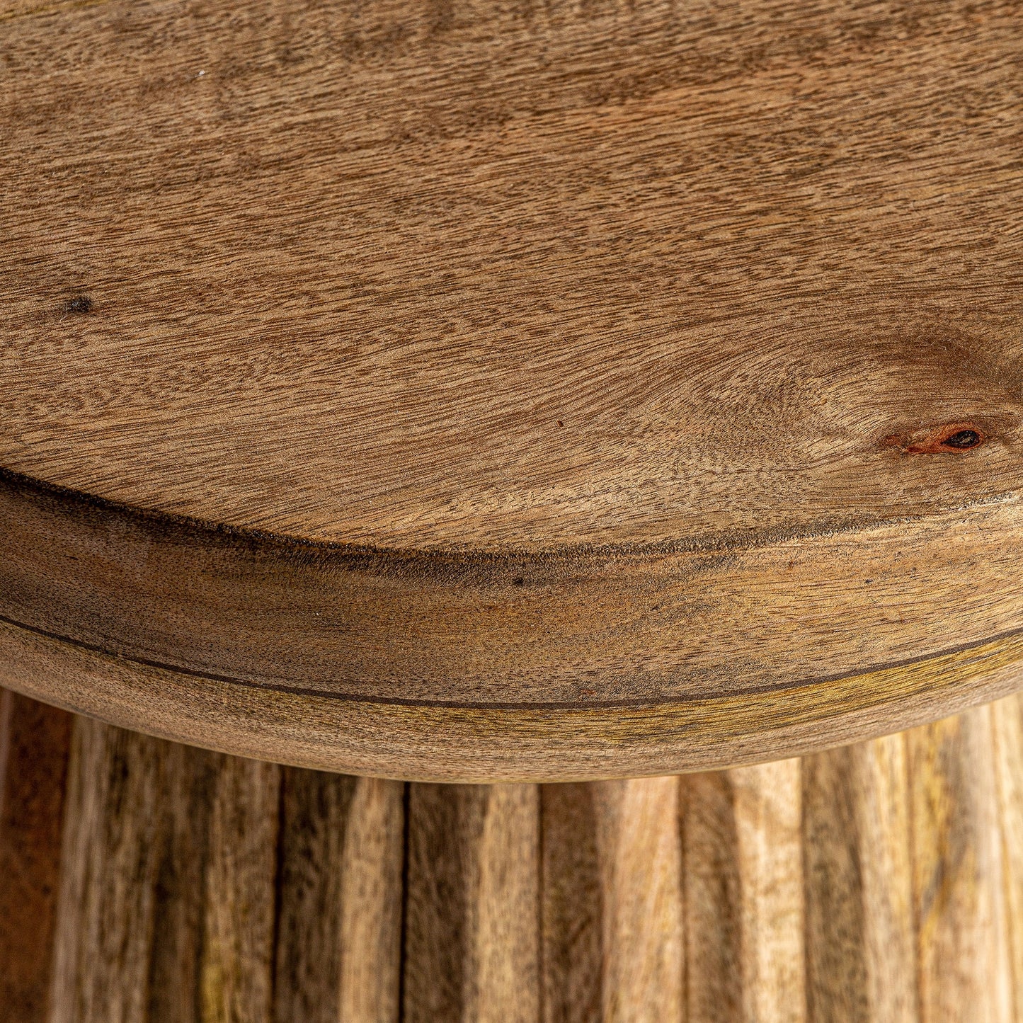 PLISSÉ WOOD SIDE TABLE