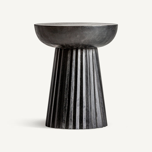 PLISSÉ WOOD SIDE TABLE