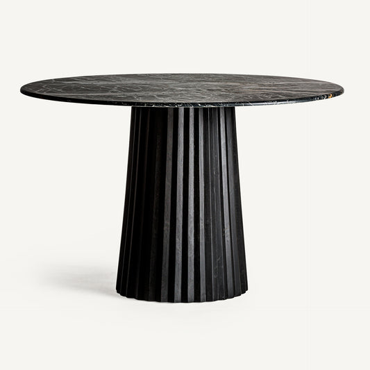 PLISSÉ WOOD DINING TABLE