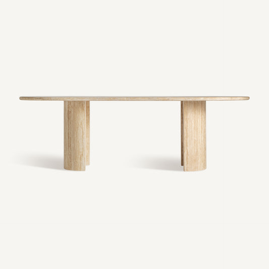 THIENNES TRAVERTINE DINING TABLE